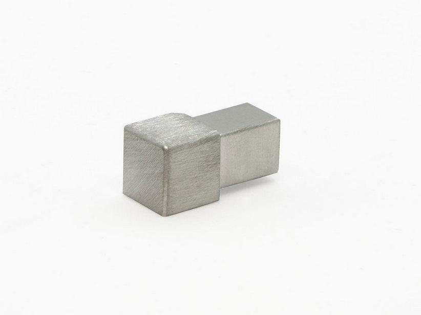 Endkappe Global Square aus satiniertem Stahl 12,5 mm | IperCeramica