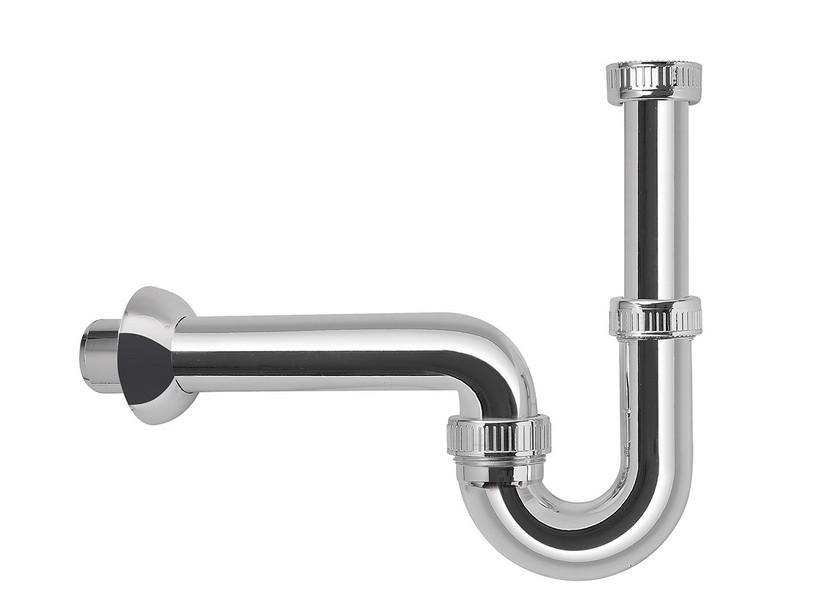 WASCHBECKENSIPHON U-FÖRMIG AUS PVC CHROM GLÄNZEND | IperCeramica