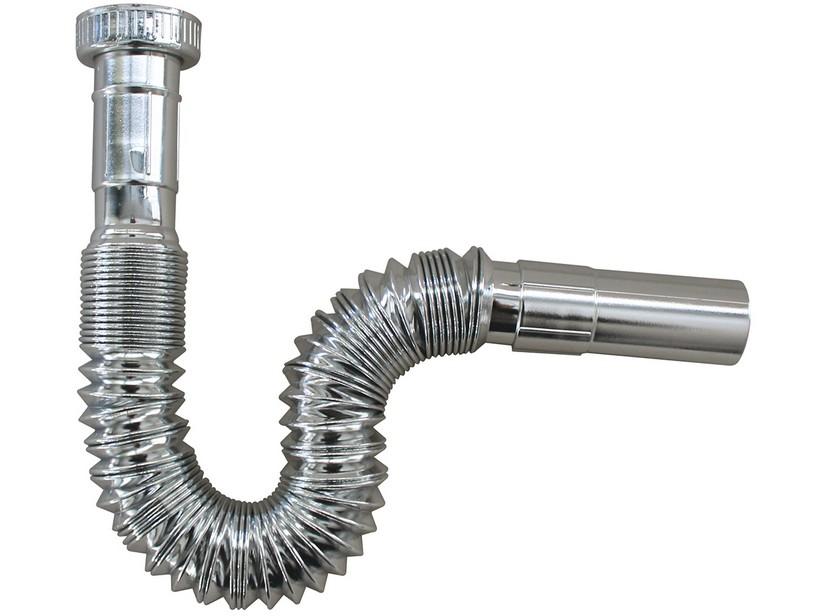 FLEXIBLER ABLAUFSCHLAUCH AUS PVC FÜR WASCHBECKEN/BIDET CHROM | IperCeramica