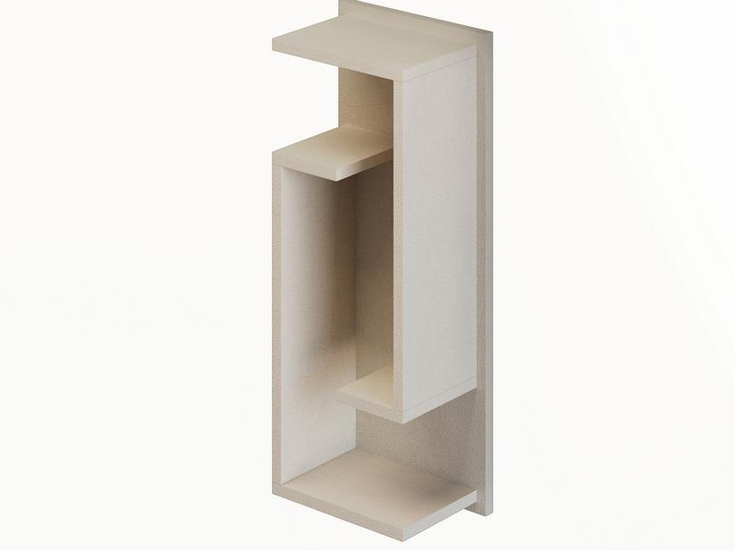 Offenes Badhängemöbel Tribeca Gebürstet Weiß | IperCeramica