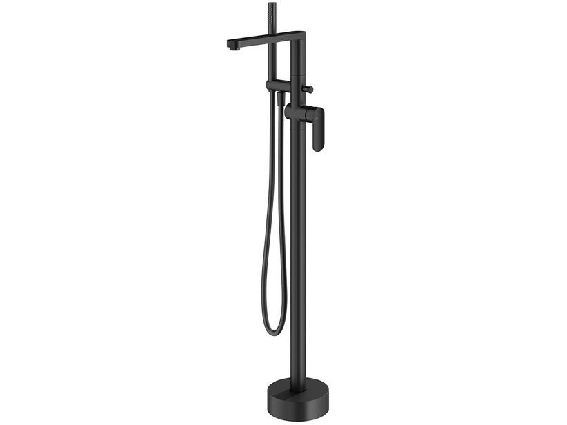 Badewannenarmatur Freestanding Olmo mit Ausstattung Schwarz matt | IperCeramica