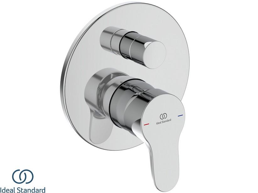 2-Wege-Einhebelarmatur für Badewanne/Dusche für die Unterputzmontage Cerabase Chrom | IperCeramica