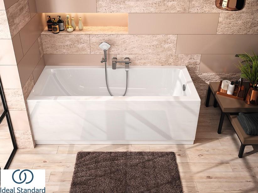 Einbaubadewanne Gehäuse Ideal Standard Connect Air mit seitlichem Paneel 170x70 Weiß Glänzend | IperCeramica