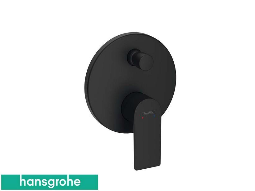 Unterputz-Einhebelarmatur für Badewanne Hansgrohe® Rebris E Schwarz Matt | IperCeramica