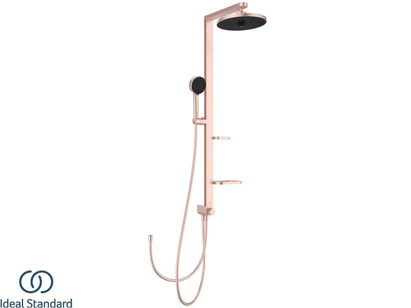 Duschsäule Ideal Standard® Alu+ Duschkopf und Handbrause 2 Funktionen Rosé | IperCeramica