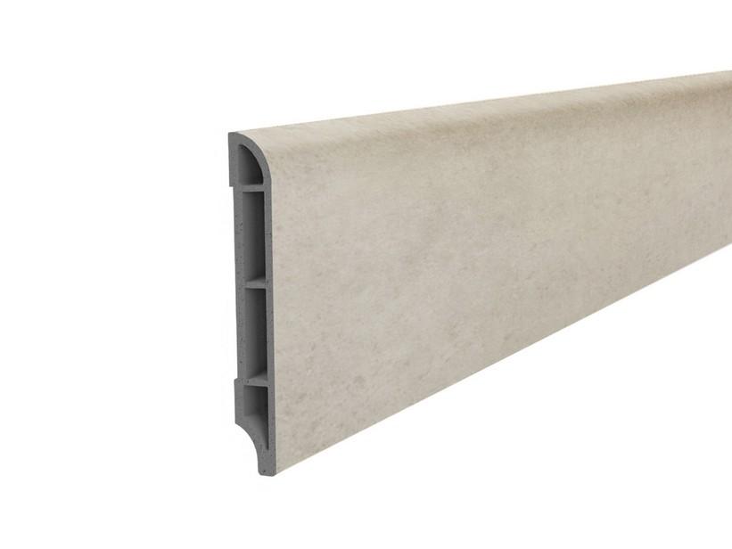 Sockelleiste aus PVC, GBS Beton White 70x2400mm | IperCeramica