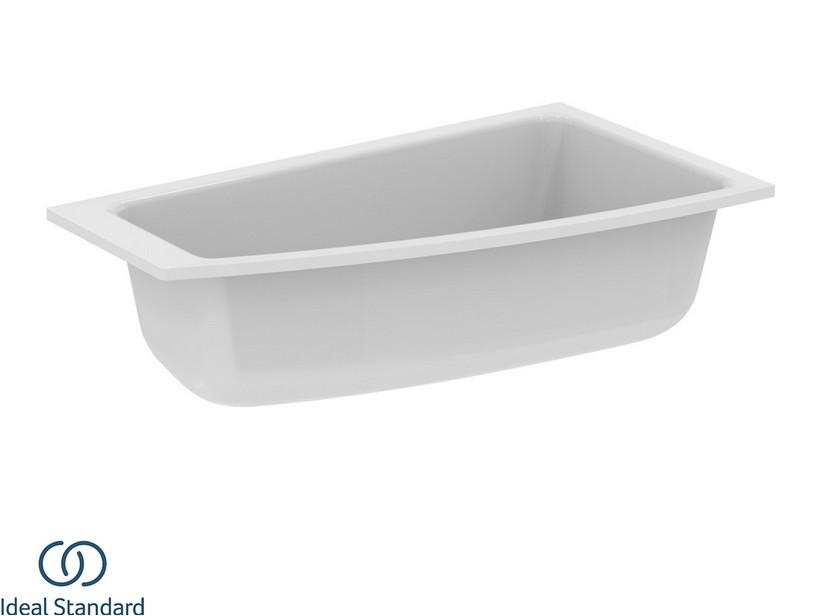 Asymmetrische Einbau-Badewanne rechts Ideal Standard® i.Life 160x90 cm Weiß glänzend | IperCeramica