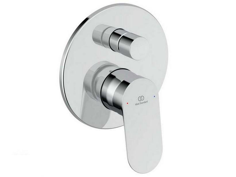 Unterputz-Wannen-/Brausebatterie 2-Wege Ceralife O Chrom | IperCeramica