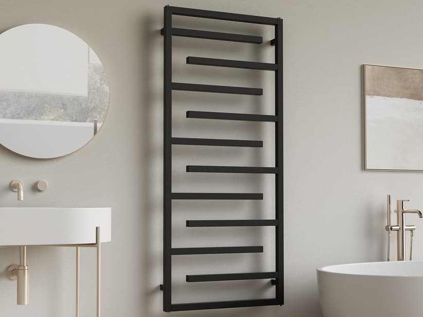Handtuchheizkörper Tetris 138x60 Schwarz matt | IperCeramica