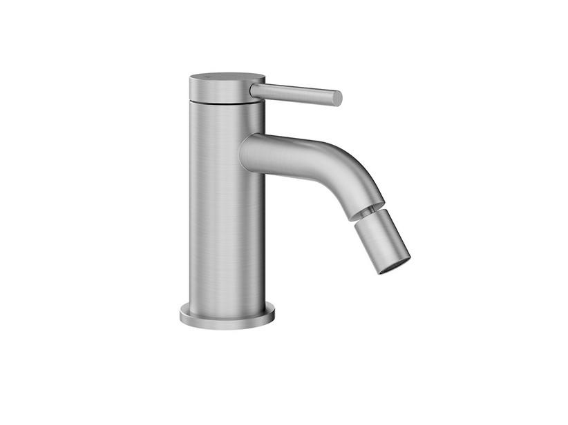 Bidetarmatur Stelo ohne Ablauf Chrom gebürstet | IperCeramica