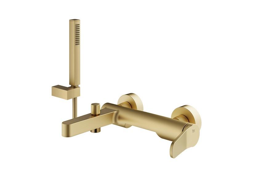 Badewannenarmatur Mamba mit Ausstattung Gold satiniert | IperCeramica