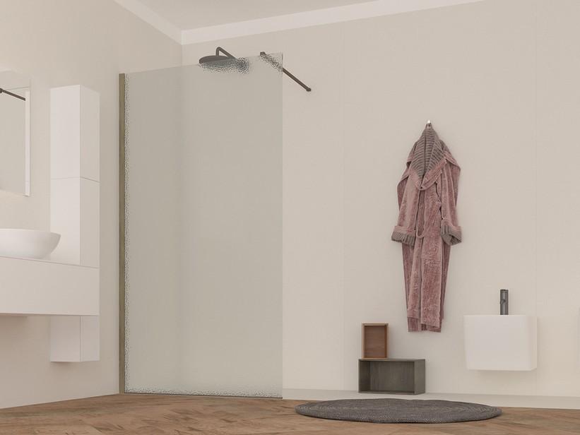 Walk-in-Dusche OM 140 cm H200 Erw 138/140 Bedruckt/Eiche Cognac | IperCeramica