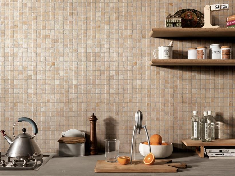 Mosaik aus Marmor Babylon Cream New 30,5X30,5 Beige | IperCeramica