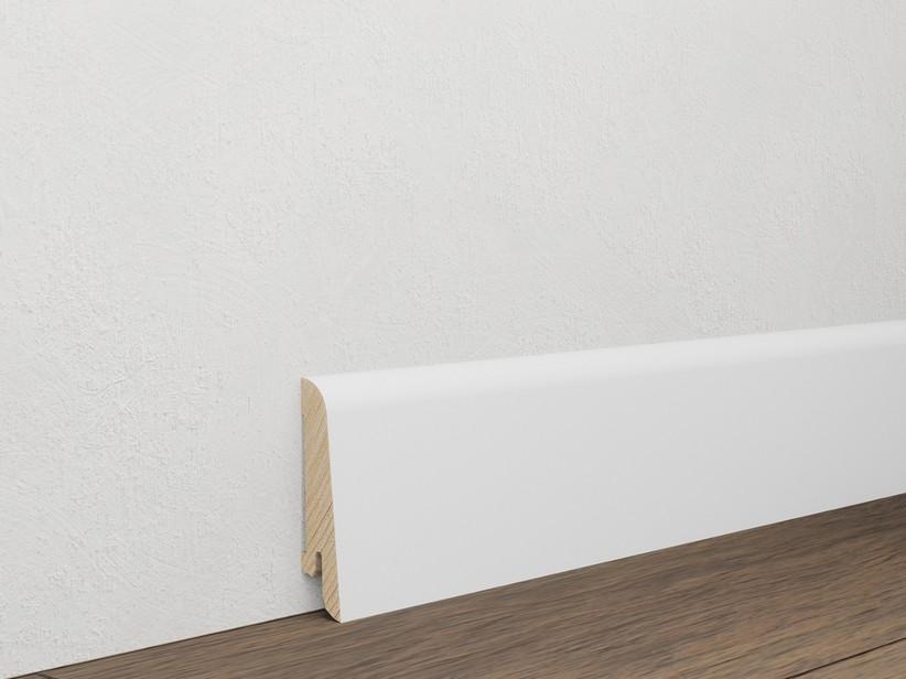 Sockelleiste aus lackiertem Holz Weiß 6003mm 15x60x2400 | IperCeramica
