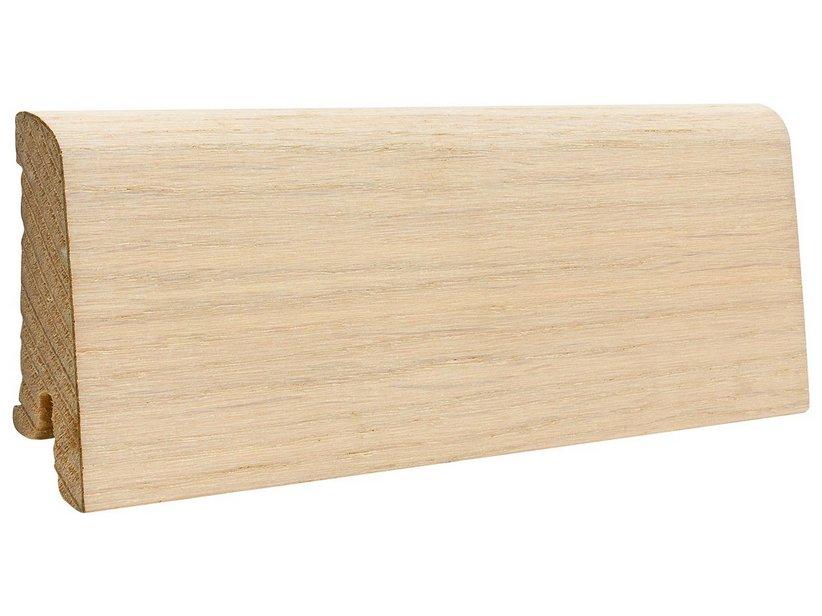 Sockelleiste Holz Eiche Weiss lackiert 15X60X2400mm | IperCeramica