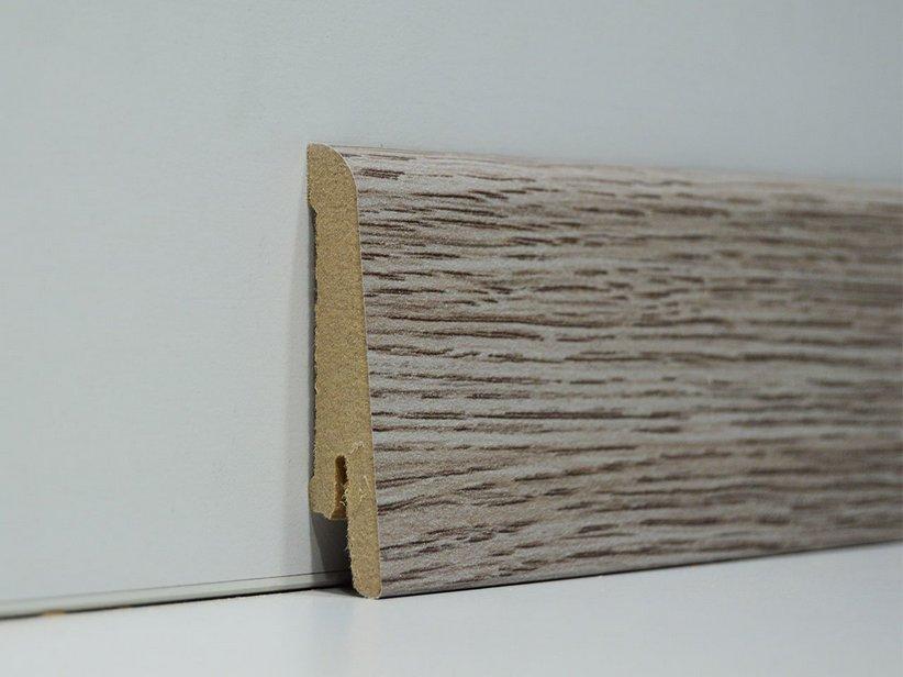 Sockelleiste MDF Eiche Grau Länge 2,40m | IperCeramica
