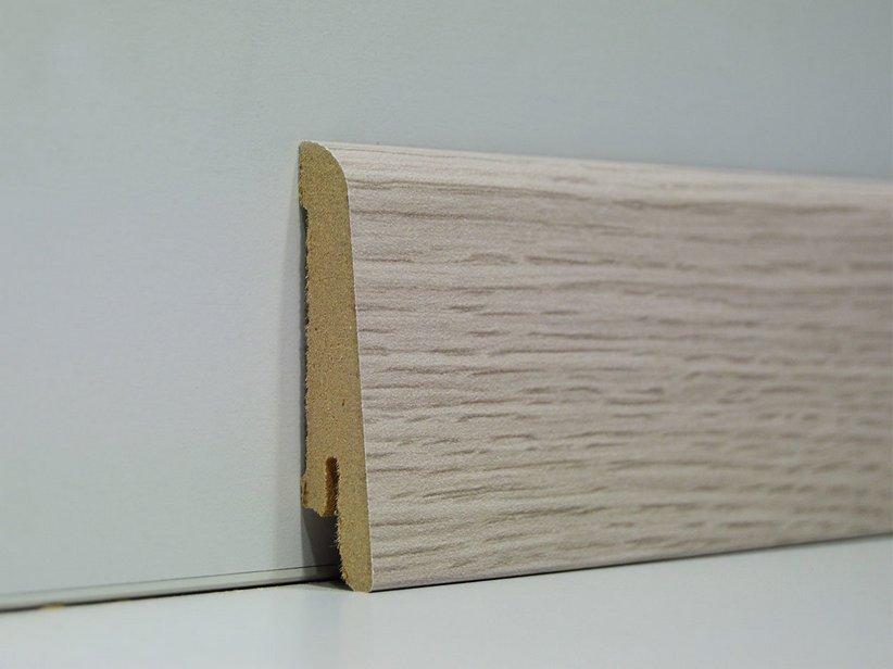 Sockelleiste MDF Eiche Taubengrau Länge 2,40m | IperCeramica
