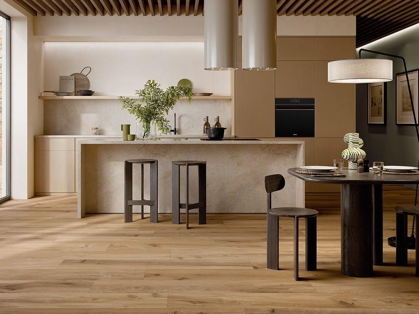 Fliese Brentwood Honey 24x149 Feinsteinzeug Amber-Eichenoptik | IperCeramica