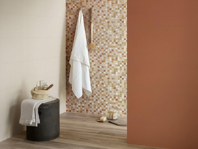 Mosaik aus Marmor Cesena Travertino Mix 30,5x30,5 Beige | IperCeramica