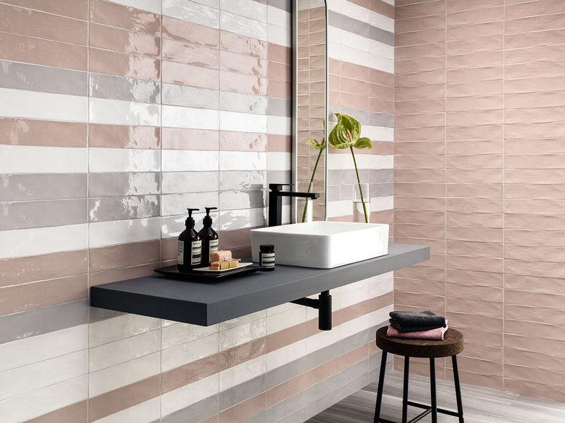 Wandfliese Chelsea Rose 7,5X30 Riemchen Glänzend Rosa | IperCeramica