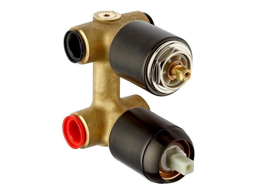 GRUNDKÖRPER DUSCHE MAMOLI MIT UMSCHALTVENTIL SCHWARZ MATT | IperCeramica