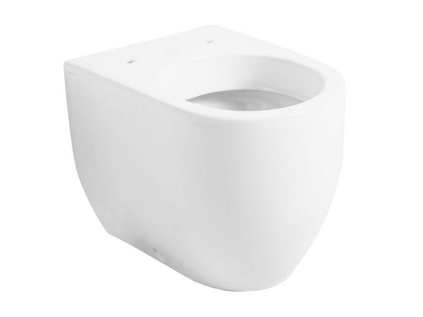 STAND-WC FLO 56 WANDBÜNDIG VERSETZTER ABFLUSS WEISS GLÄNZEND | IperCeramica