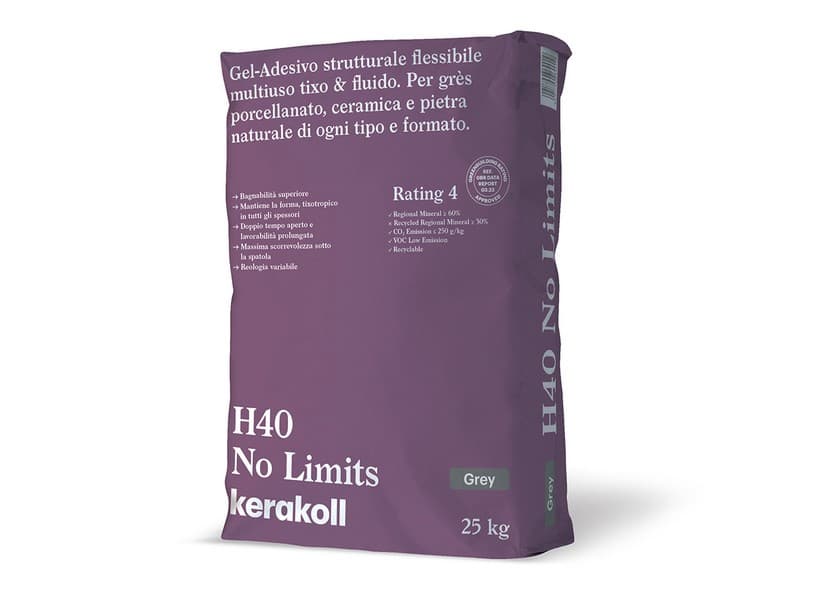 Mehrzweckkleber Grau 25 kg - Kerakoll H40 No Limits | IperCeramica