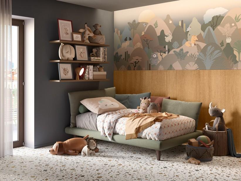 Dekoratives Paneel Hashi Righe Rovere 392x1400 Lamellen Holzoptik hell | IperCeramica