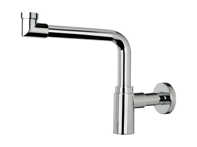 Platzsparender Siphon Hercules Messing Verchromt | IperCeramica