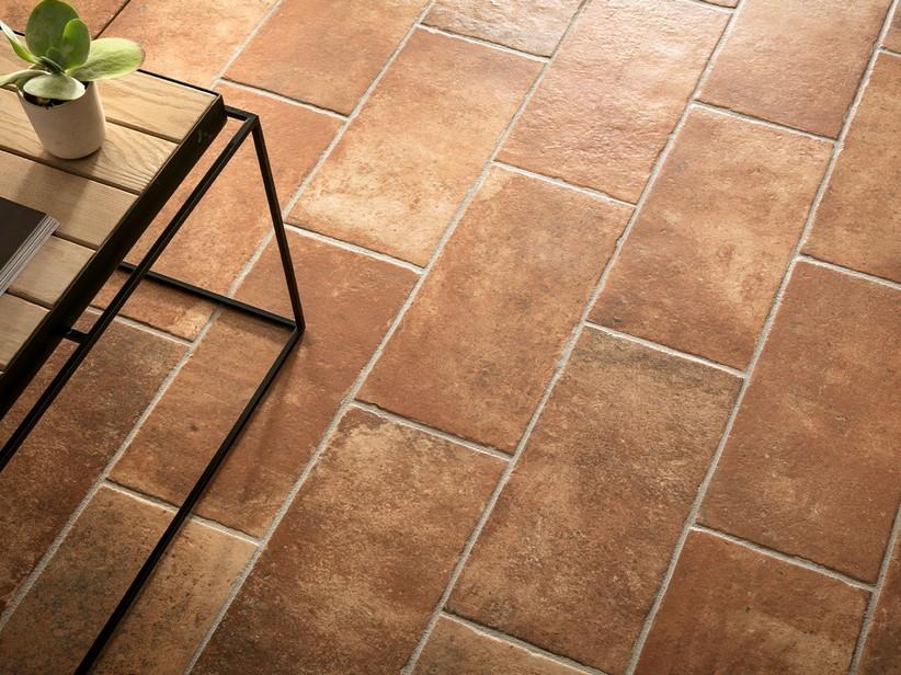 Fliese Impruneta Antico 20,3x40,6 Feinsteinzeug Cotto Antikoptik | IperCeramica
