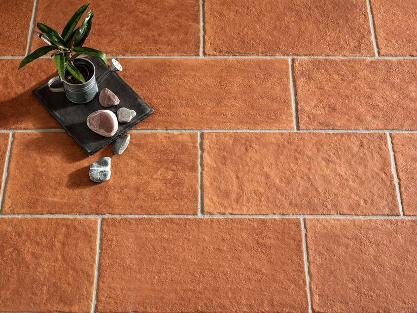 Fliese Impruneta Rosso Out 20,3x40,6 Feinsteinzeug für Aussenbereich Cotto Optik | IperCeramica