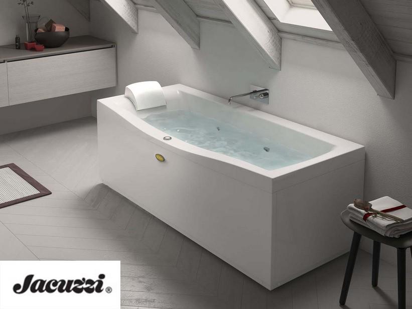WHIRL-BADEWANNE JACUZZI® ESSENTIAL 170X70 cm RÜCKENLEHNE LINKS | IperCeramica