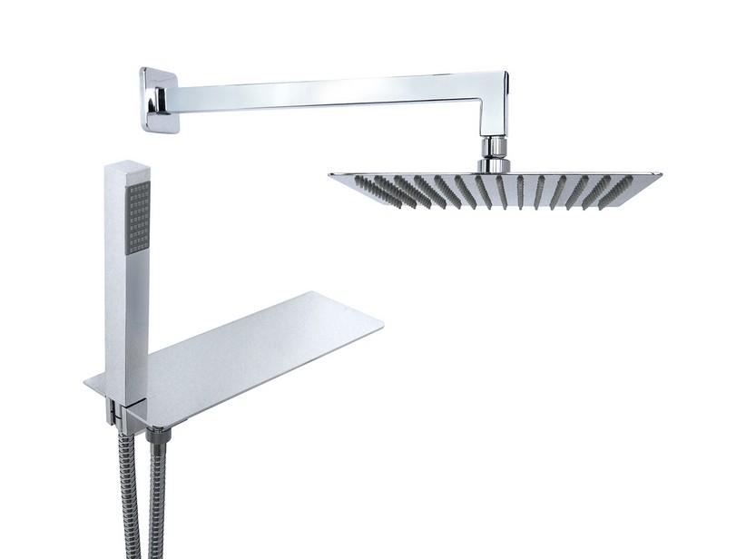 Kit Dusche Ruby Square mit Ablage Chrom | IperCeramica