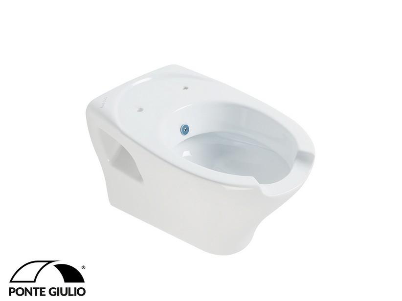 Behindertengerechtes Hänge-WC/Bidet S130 mit Öffnung vorne Weiß | IperCeramica
