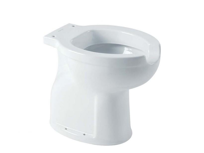 Stand-WC Ponte Giulio Casual+ cm Abfluss auf dem Boden mit Öffnung vorne Weiß | IperCeramica