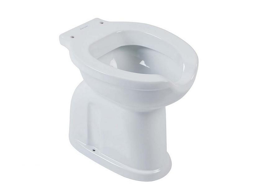 Stand-WC Ponte Giulio Casual+ cm Abfluss auf der Wand mit Öffnung vorne Weiß | IperCeramica