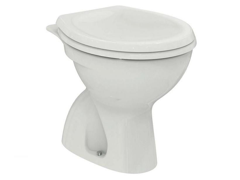 Wc Distanziertes Stand-WC Ideal Standard Quarzo-Eurovit Abfluss auf dem Fußboden Weiß glänzend | IperCeramica