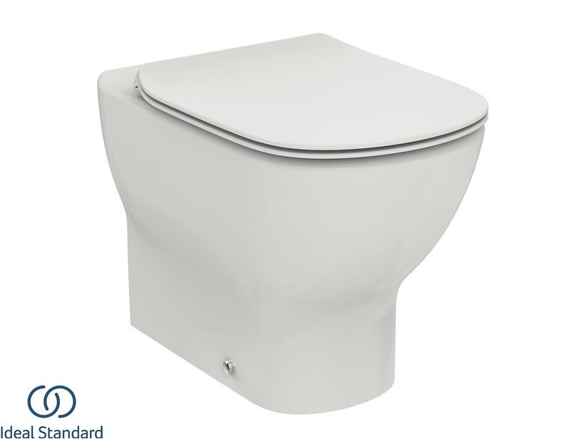 Stand-WC Ideal Standard® Tesi Aquablade Wandbündig mit Sitz Seidenweiß matt | IperCeramica