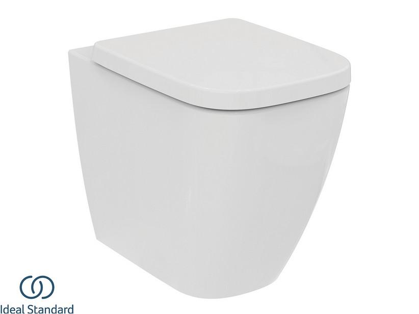 Stand-WC Ideal Standard® i.Life B Wandbündig Rimless versetzter Abfluss Weiß | IperCeramica