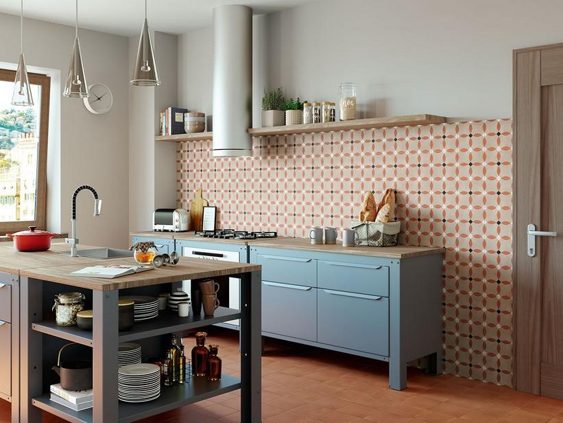 Fliese Interni Cotto 20X20 Feinsteinzeug Zementoptik Terrakotta | IperCeramica