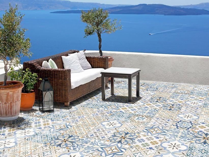 Fliese Salina Deco 25X25 Feinsteinzeug Glänzend | IperCeramica