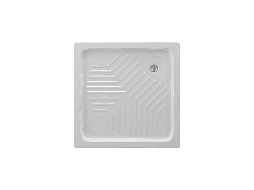 Duschwanne Dai 75X75 H10 cm Keramik weiß | IperCeramica