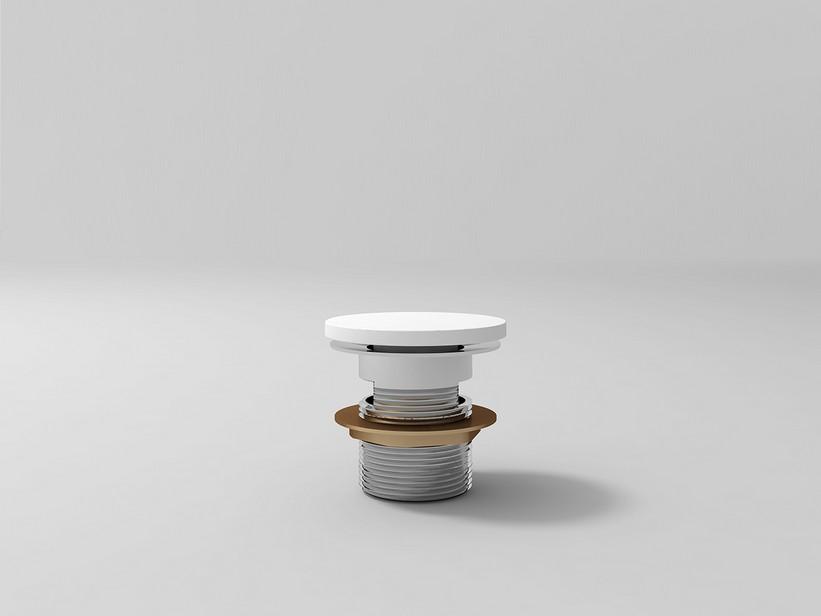 Oval Ablaufgarnitur, Weiss matt | IperCeramica