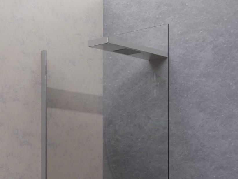 Stabilisierender Duschkopf für Walk-In-Dusche Plano 90 cm aus glänzendem Edelstahl | IperCeramica