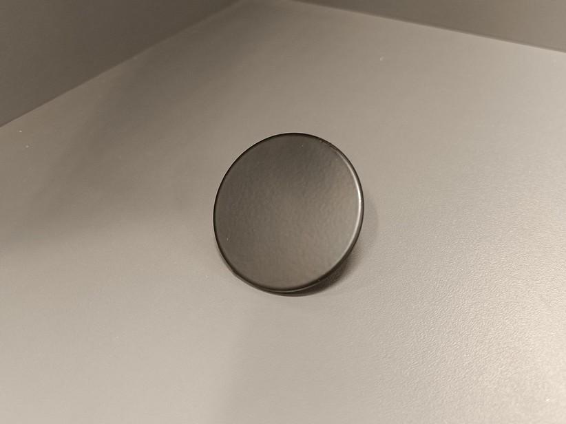 Paar Knöpfe für Badezimmermöbel LERICI Matt Schwarz | IperCeramica