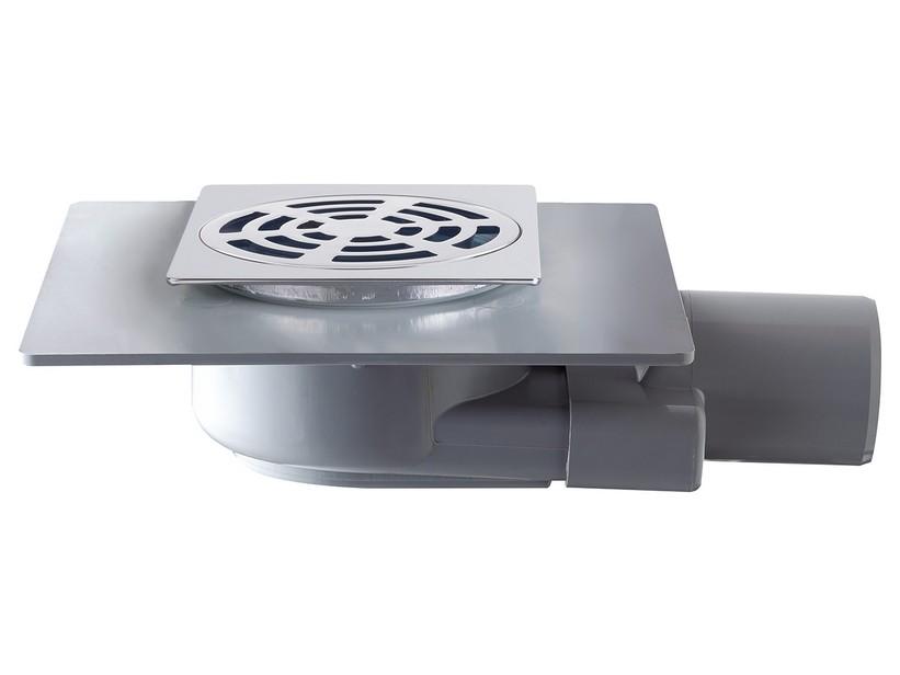 ABLAUFGARNITUR CORFU' 10X10 cm GESENKT CHROM | IperCeramica