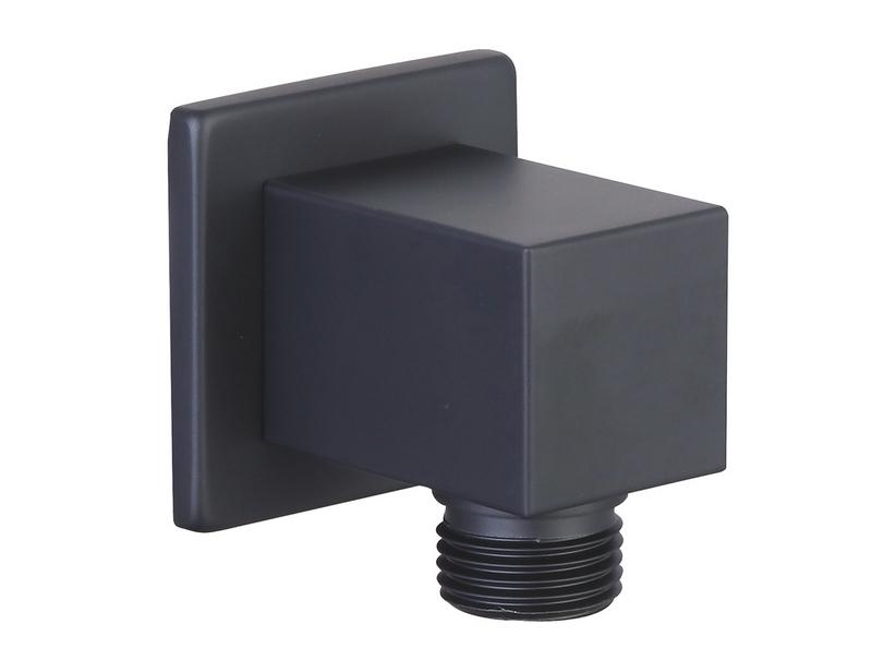 WASSERANSCHLUSS LOW 1/2 QUADRATISCH SCHWARZ MATT | IperCeramica