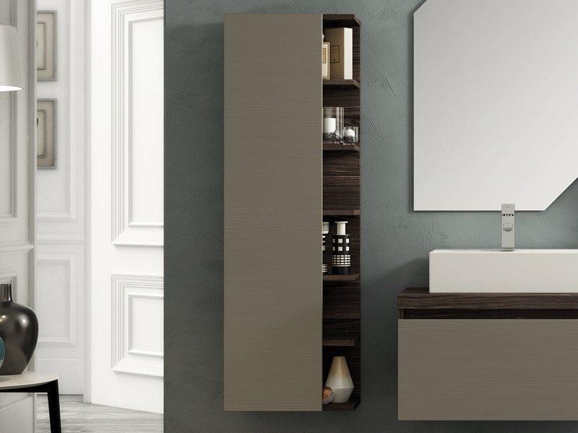 HOCHSCHRANK QUBO SEITLICH OFFEN OLMO LAVA | IperCeramica