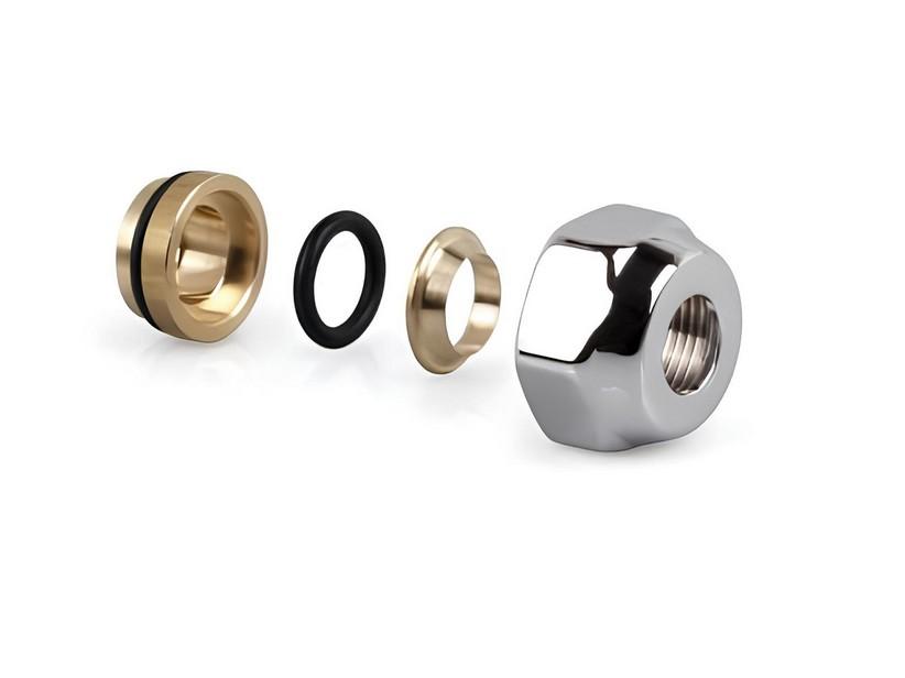 Anschluss Eurocono für Kupferrohr 3/4x14 Chrom | IperCeramica