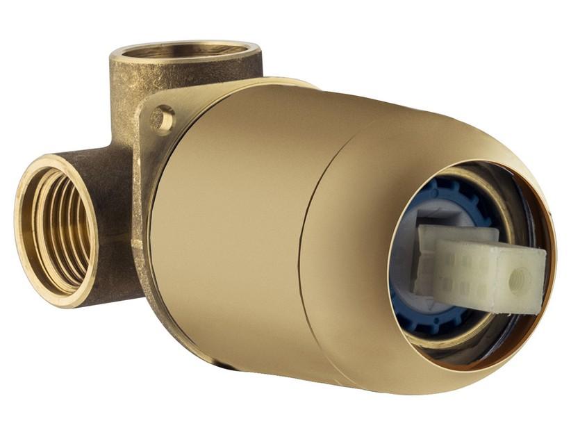 Einbaukörper Dusche rund Ø35 satiniertes Gold | IperCeramica